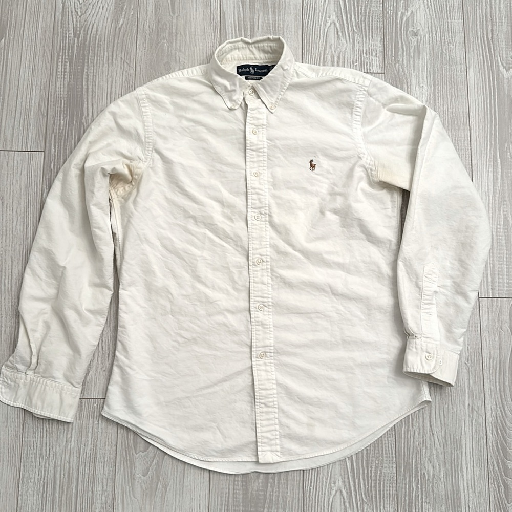 Ralph Lauren Custom Fit White Shirt - Picture 2 of 6